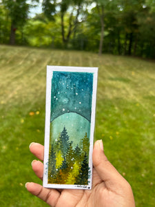 Handmade Watercolor Bookmark