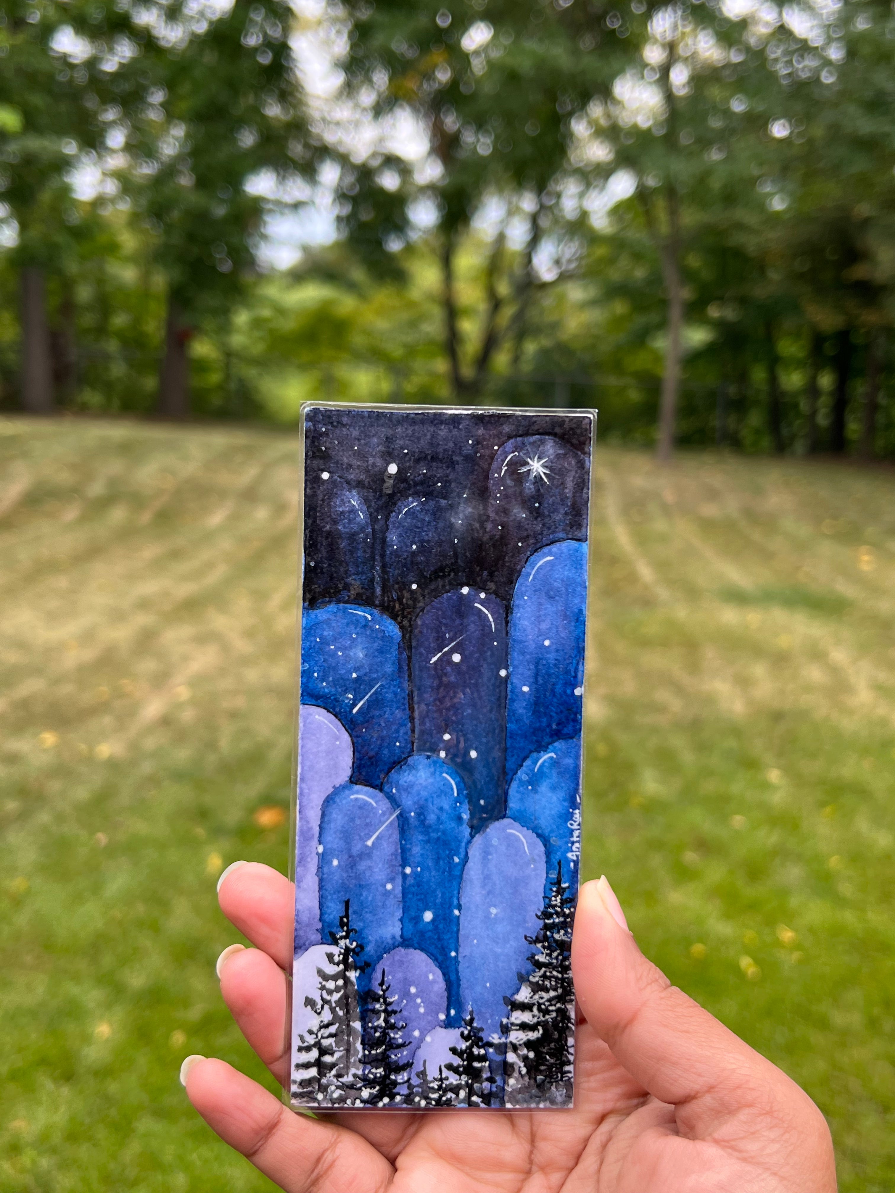 Handmade Watercolor Bookmark