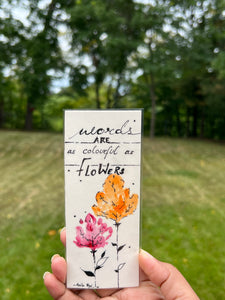 Handmade Watercolor Bookmark