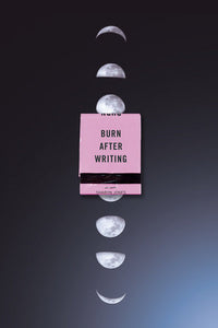 Burn After Writing (Moon Phases) Paperback by Sharon Jones