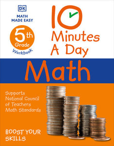 10 Minutes a Day Math, 5th Grade Paperback by DK