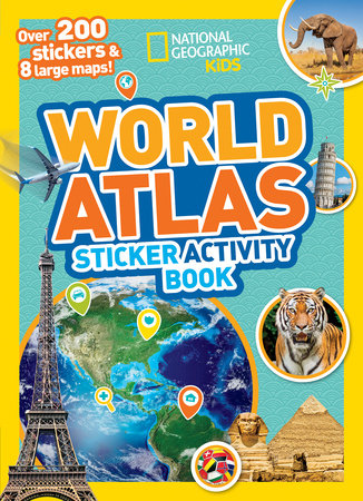 World Atlas Sticker Activity Book Paperback by National Geographic Kids