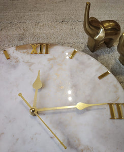 White Epoxy Resin Wall Clock